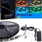 5M 16.4ft RGB Waterproof LED Flexible Strip Light Remote Control Room Party 12V