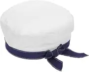 [BESPORTBLE] 1Pc White Sailor Hat for Casual Summer Beret Cap Fashionable Uniform Hat Lightweight and Comfortable for Cosplay and Parties