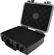 Portable Travel Cigar Box Plastic Cigar Desktop Box 30?40 Cigars Sealed Purified Travel Cigar Humidor Case Portable Storage Box Men Gift Set/2278