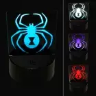 Black Widow Spider 3D Illusion LED Night Light Sign Lamp