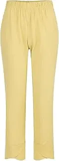 [Generic] Linen Pants for Women Summer Elastic High Waist Pants Loose Lightweight Comfy Causal Trousers with Pockets 2025