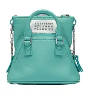 Zippered shoulder bag One size Aqua