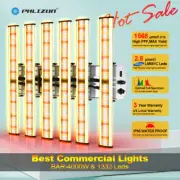 Phlizon BAR-4000W Full Spectrum Dimmable Samsung LED Grow Lights Veg Bloom Plant