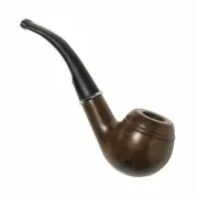 Detective Sherlock Holmes Pipe Wood Look Smoking English Gentlemens Costume