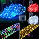 LED Solar Rope Fairy String Strip Lights Outdoor Garden Patio Backyard Pool AU