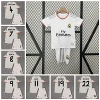在飛比找蝦皮購物優惠-2013-14 賽季皇家馬德里復古主場足球兒童球衣套裝 Ra