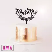 Mr&Mrs Wreath - Cake Topper