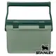 【美國 Stanley】Adventure Coolers 冒險系列戶外冰桶 15.1L『錘紋綠』10-01623 戶外.露營.登山.行動冰箱.冰筒.手提袋