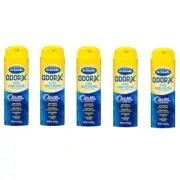 5 Pack Dr. Scholl's Odor X Odor Fighting Spray Powder Absorbs Sweat 4.7 Oz Each