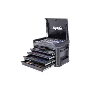 SP Tools 305Pcs Tech Ser Toolkit - Metric 7 Drawer Diamond Black Plus Eva Trays