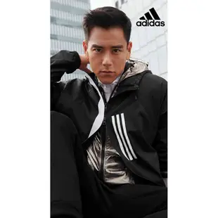 2019 一月 ADIDAS M WND FL JACKET 防風外套 風衣 黑白 彭于晏 代言 DZ0052