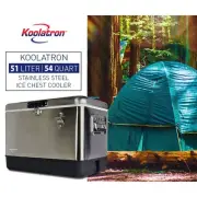 Koolatron 51L Cooler Ice Box for Camping Portable Cooler Capacity Ice Chest Box