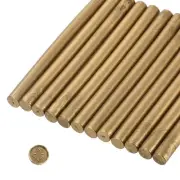 12 Pcs Golden Bronze Cylinder Sealing Wax Stick Glue Gun Wax Seal Rod