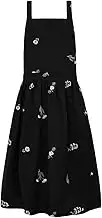 Surblue Cross Back Aprons for Women with Pockets Cute Japanese Cotton Kitchen Aprons Waterproof Pinafore Dress for Painting Cleaning Cooking Gardening