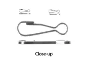 Clasp, Snap Hook, 24 Stainless Steel 20x6mm Spring Clip Lanyard Hook Clasps *
