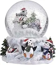 Snow Globe, Snow Globe Christmas with Dreamy Crystal Ball, Color Changing Lights Music Box, Penguin Globe for Christmas Decoration, Holiday, Christmas Collectible, Festive Decoration, Christmis Decor