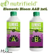 Nutrifield Hydroponics Elements Bloom A B 2x1L Set Fo Indoor Grower