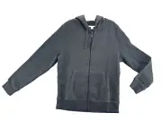 Amazon Essentials Men's Zip Up Hoodie Fleece Charcoal Heather Jacket Sizes M, L