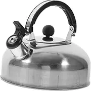 LABRIMP Stainless Steel Tea Kettle 1.8L Boiling Pot Train Whistle Sound Quick Heat Flat Bottom for Easy Cleaning for Tea Coffee Soup