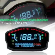 Motorcycle Universal LCD Digital Backlight Odometer Speedometer Tachometer Gauge
