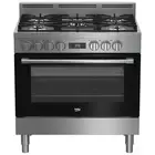Beko 90cm Dual Fuel Range Cooker Stainless Steel BFC916GMX1