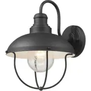Z-Lite 590M-BK Ansel 1 Light 14 inch Black Outdoor Wall Light