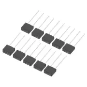 50Pcs DIP Mounted Miniature Square Slow Blow Micro Fuse, 6.3A 250V, Black