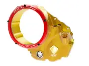 Clear Clutch Cover Oil Bath Gold-red Ducabike For Ducati Diavel 2010 > 2018 04BA