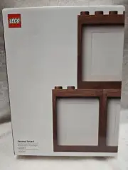 NEW Lego Wooden Picture Frame Oak Dark Stained 1x4x6 Element Design 40289