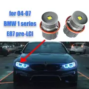 2x White Bright 80W LED Angel Eyes Light Bulb for BMW 1 Series E87 Pre-LCI 04-07