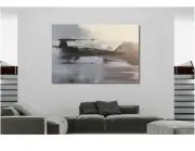 X WING STAR WARS - OVER WATER Canvas Wall Art Framed Print