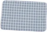 Waterproof Mattress for Washable Bed Nappy Changing Mat 120x80cm Grey Grid