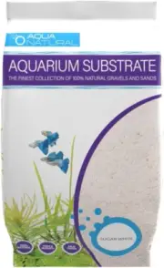 Aqua Natural Sugar White Sand 10Lb Substrate for Aquascaping, Aquariums, Vivariu