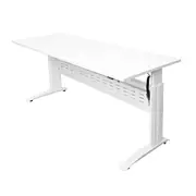 Electric Workstation Natural White And White Satin 1500Mm