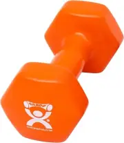 CanDo Vinyl Coated Dumbbell Orange 10 lb Single 1pc Handheld Weight
