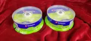 CD-RW VERBATIM 4X-12X High Speed Branded Logo 700MB Rewritable Disc 2-Pack of 25