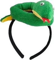 [Generic] Snake Plush Headband | Creative Plush Animal Hairband - 2025 Costume Photography Props, Year of the Snake Hair Headband for Women