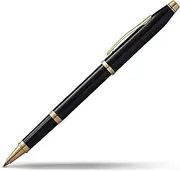 Cross Century II Black Lacquer Rollerball Pen with 23KT Gold Plated Appointments (414-1), 5
