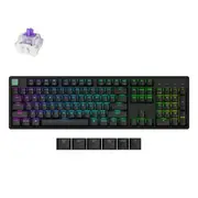 Keychron K10 HE Wireless Magnetic Switch Standard Edition Black Custom Keyboard - Gateron Double-Rail Nebula Switch [KBKCK10HJ1]