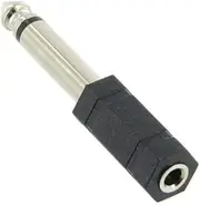 3.5mm Stereo Socket to 6.35mm 1/4 inch Mono Plug Adaptor Audio Hi-Fi