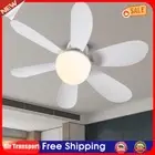 LED Mini Ceiling Fan E27 Remote Control Screw in Ceiling Fan Light with Extender
