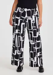 [TS] Taking Shape Geo Circle Print Pant Size 14 in Print - Plus Size Women's Clothing Print