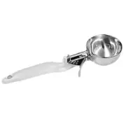 Thunder Group SLDS006L 5-1/3 oz Ergonomic Grip #6 White Handle Disher