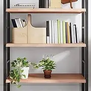 VRAXO Wall Shelf Light Brown 100x50x(2-4) cm Treated Solid Wood Oak -9.6KG,363687