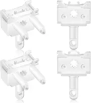 [Vercraft] 4 Pcs Vertical Blind Wand Control Replacement Repair Accessories White Window Blinds Replacement Parts