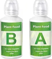 Generic Hydroponic Nutrient Solution - A & B Plant Food for Hydroponics & Potted Houseplants - Fertilizer