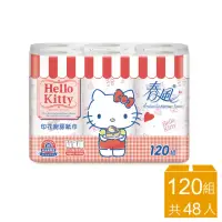 在飛比找momo購物網優惠-【春風】Hello Kitty甜蜜系印花廚房紙巾120組*6