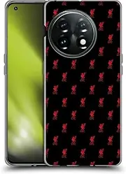Head Case Designs Officially Licensed Liverpool Football Club Red Crest & Liver Bird Patterns Soft Gel Case Compatible with OnePlus 11 5G