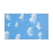 3x5ft White Cloud Photography Backdrop Screen Background Studio Props Y7K6