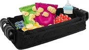 Stroller Snacks Tray for W2 Double Sided Stroller Tray with Storage Mesh Pockets Cup Holders Detachable for Camping Activities Eating